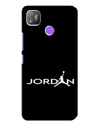 Чехол для TECNO POP 4 с картинкой «Jordan White Logo» Чехол для TECNO POP 4 с картинкой «Jordan White Logo»