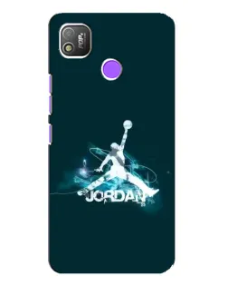 Чохол для TECNO POP 4 з картинкою «Jordan Blue Fire» Чохол для TECNO POP 4 з картинкою «Jordan Blue Fire»