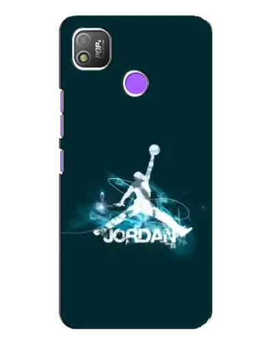 Чехол для TECNO POP 4 с картинкой «Jordan Blue Fire» Чехол для TECNO POP 4 с картинкой «Jordan Blue Fire»