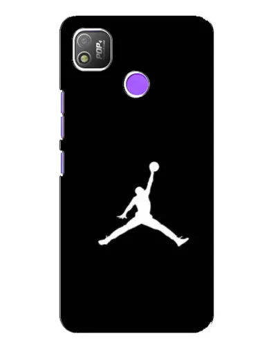 Чехол для TECNO POP 4 с картинкой «Jordan Silhouette» Чехол для TECNO POP 4 с картинкой «Jordan Silhouette»