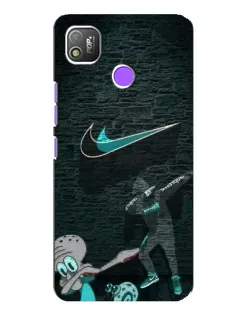 Чехол для TECNO POP 4 с картинкой «Спортивный арт Nike»