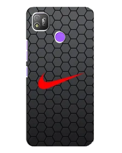 Чехол для TECNO POP 4 с картинкой «Nike — карбоновая сетка»
