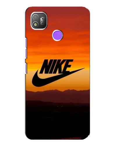 Чехол для TECNO POP 4 с картинкой «Nike — вечерний горизонт»