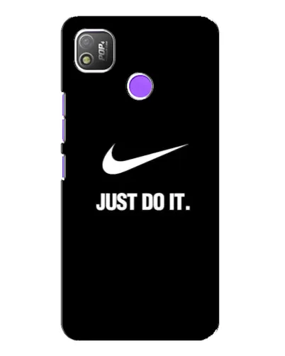 Чехол для TECNO POP 4 с картинкой «Классический принт Nike»