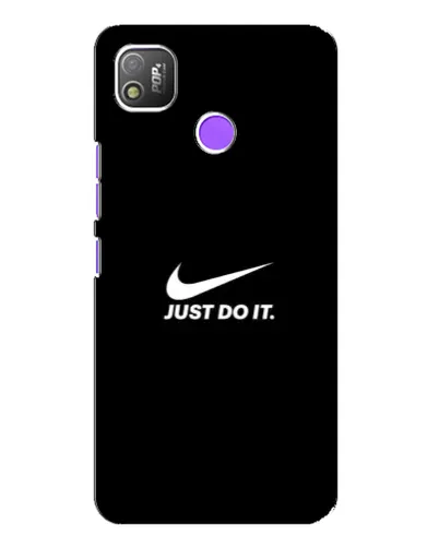 Чехол для TECNO POP 4 с картинкой «Минимализм от Nike»