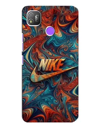 Чехол для TECNO POP 4 с картинкой «Nike в абстракции»
