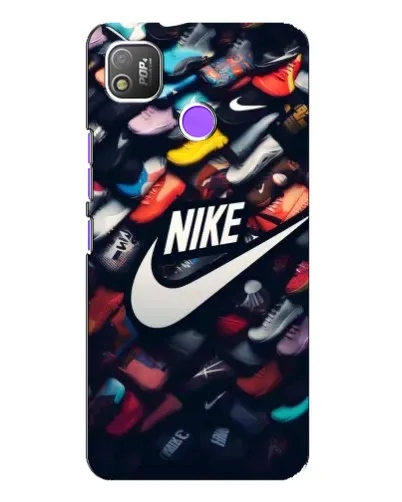 Чехол для TECNO POP 4 с картинкой «Коллекция кроссовок Nike»