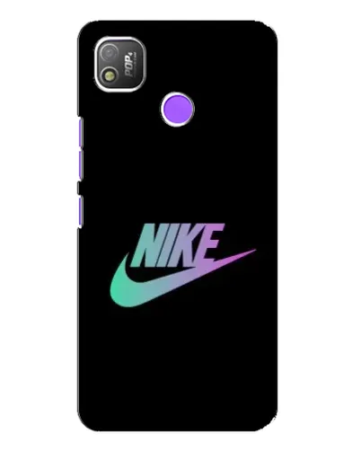 Чехол для TECNO POP 4 с картинкой «Nike — городская ночь»