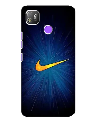 Чехол для TECNO POP 4 с картинкой «Синий пульс Nike» Чехол для TECNO POP 4 с картинкой «Синий пульс Nike»