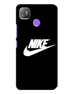Чехол для TECNO POP 4 с картинкой «Мазки краски Nike»