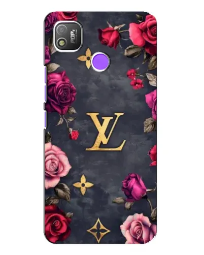Чехол для TECNO POP 4 с картинкой «Цветочный Louis Vuitton»