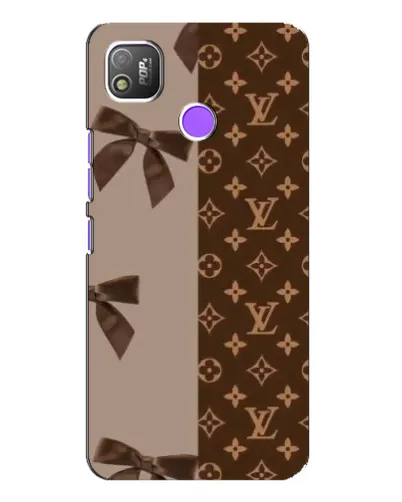 Чехол для TECNO POP 4 с картинкой «Louis Vuitton — банты»