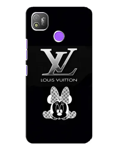 Чехол для TECNO POP 4 с картинкой «LV и Минни Маус»