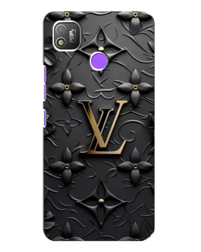 Чехол для TECNO POP 4 с картинкой «Кожаная текстура LV»