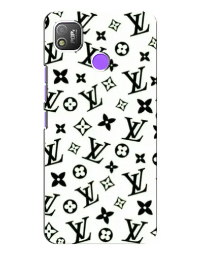 Чехол для TECNO POP 4 с картинкой «Монохромный хаос LV»
