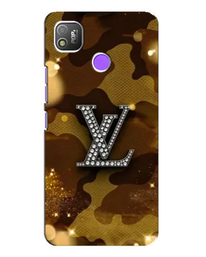 Чехол для TECNO POP 4 с картинкой «Камуфляжный Louis Vuitton»