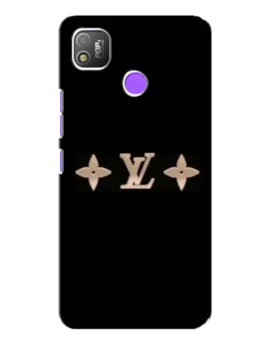 Чехол для TECNO POP 4 с картинкой «Louis Vuitton — минимализм»