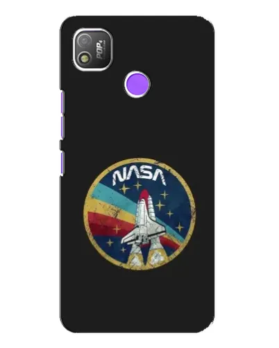 Чехол для TECNO POP 4 с картинкой «NASA — эмблема миссии»