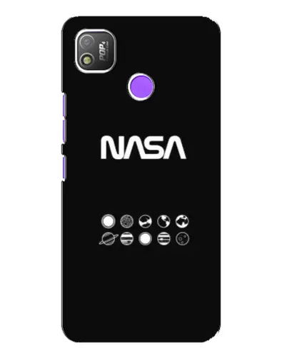 Чехол для TECNO POP 4 с картинкой «NASA — технический принт»
