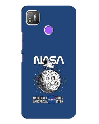 Чехол для TECNO POP 4 с картинкой «NASA — лунная миссия»
