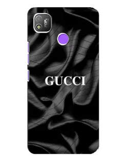 Чехол для TECNO POP 4 с картинкой «Gucci — шелковые волны»