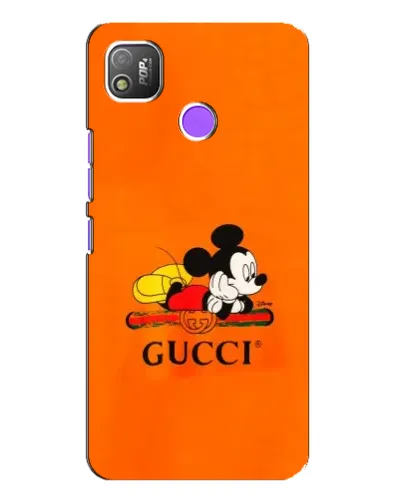 Чехол для TECNO POP 4 с картинкой «Микки Маус Gucci — оранж» Чехол для TECNO POP 4 с картинкой «Микки Маус Gucci — оранж»