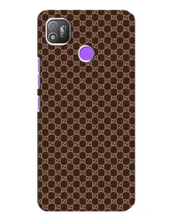 Чехол для TECNO POP 4 с картинкой «Gucci — шоколадная сетка»