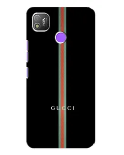 Чехол для TECNO POP 4 с картинкой «Gucci — строгая линия»