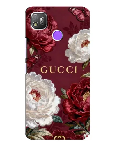 Чехол для TECNO POP 4 с картинкой «Gucci — бордовые розы» Чехол для TECNO POP 4 с картинкой «Gucci — бордовые розы»