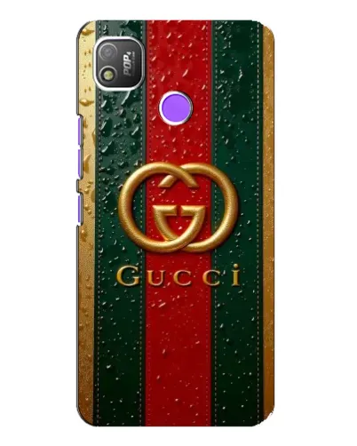 Чехол для TECNO POP 4 с картинкой «Gucci — фирменная полоса и золото» Чехол для TECNO POP 4 с картинкой «Gucci — фирменная полоса и золото»