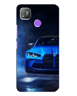 Чехол для TECNO POP 4 с картинкой «Голубая BMW M4» Чехол для TECNO POP 4 с картинкой «Голубая BMW M4»