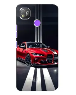 Чехол для TECNO POP 4 с картинкой «Красная BMW на дороге» Чехол для TECNO POP 4 с картинкой «Красная BMW на дороге»