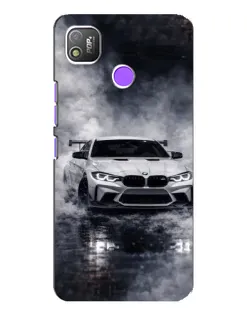Чехол для TECNO POP 4 с картинкой «BMW сквозь туман» Чехол для TECNO POP 4 с картинкой «BMW сквозь туман»