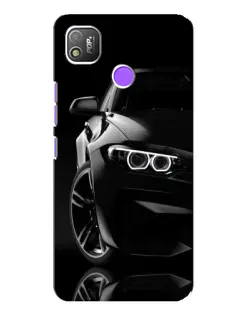 Чехол для TECNO POP 4 с картинкой «Черная BMW — профиль» Чехол для TECNO POP 4 с картинкой «Черная BMW — профиль»