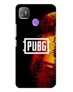 Чехол для TECNO POP 4 с картинкой «Яркий логотип PUBG»