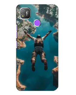 Чехол для TECNO POP 4 с картинкой «PUBG — свободное падение» Чехол для TECNO POP 4 с картинкой «PUBG — свободное падение»