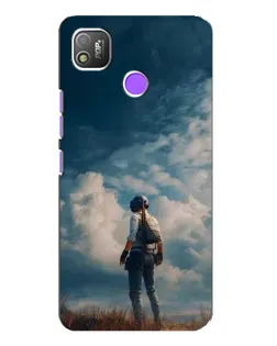Чехол для TECNO POP 4 с картинкой «Герой PUBG на скале» Чехол для TECNO POP 4 с картинкой «Герой PUBG на скале»