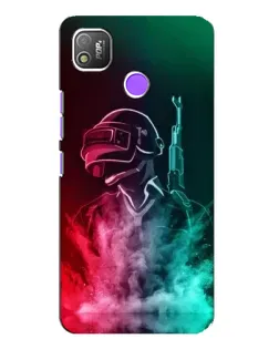 Чехол для TECNO POP 4 с картинкой «PUBG — огненный воин» Чехол для TECNO POP 4 с картинкой «PUBG — огненный воин»