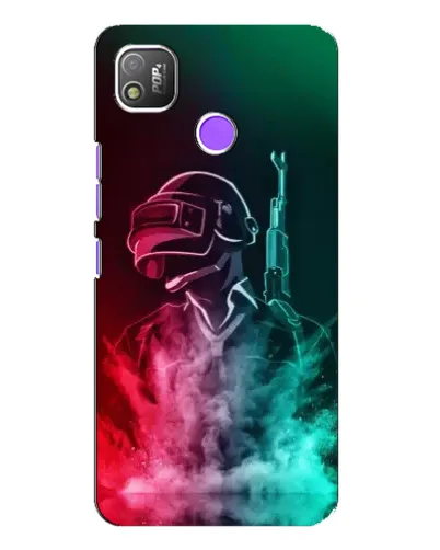 Чехол для TECNO POP 4 с картинкой «PUBG — огненный воин» Чехол для TECNO POP 4 с картинкой «PUBG — огненный воин»