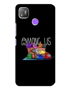 Чехол для TECNO POP 4 с картинкой «Логотип Among Us»