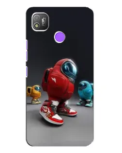 Чохол для TECNO POP 4 з картинкою «Among Us — 3D стиль»