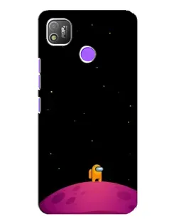 Чохол для TECNO POP 4 з картинкою «Самотній герой на планеті»