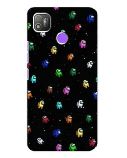 Чохол для TECNO POP 4 з картинкою «Екіпаж Among Us»