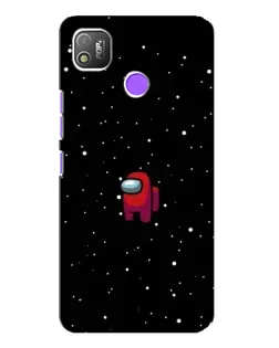 Чохол для TECNO POP 4 з картинкою «Червоний Among Us»