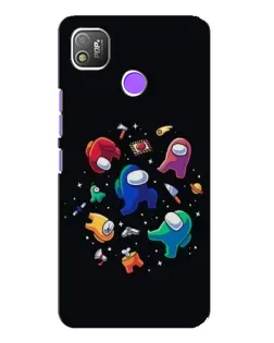 Чохол для TECNO POP 4 з картинкою «Among Us космос»