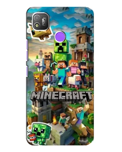 Чохол для TECNO POP 4 з картинкою «Замок Minecraft» Чохол для TECNO POP 4 з картинкою «Замок Minecraft»