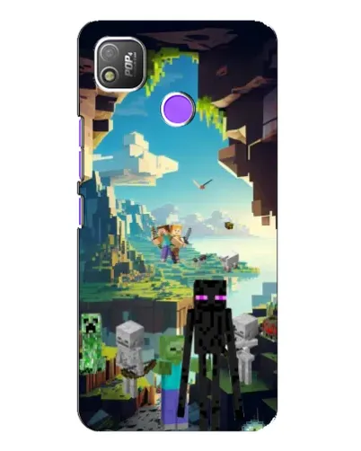 Чохол для TECNO POP 4 з картинкою «Ендермен у лісі» Чохол для TECNO POP 4 з картинкою «Ендермен у лісі»