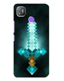 Чохол для TECNO POP 4 з картинкою «Алмазний меч неон» Чохол для TECNO POP 4 з картинкою «Алмазний меч неон»