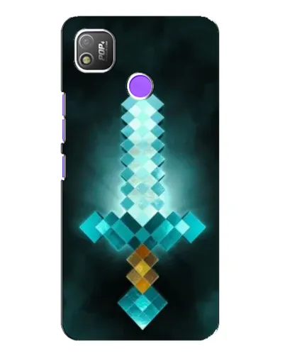 Чохол для TECNO POP 4 з картинкою «Алмазний меч неон» Чохол для TECNO POP 4 з картинкою «Алмазний меч неон»