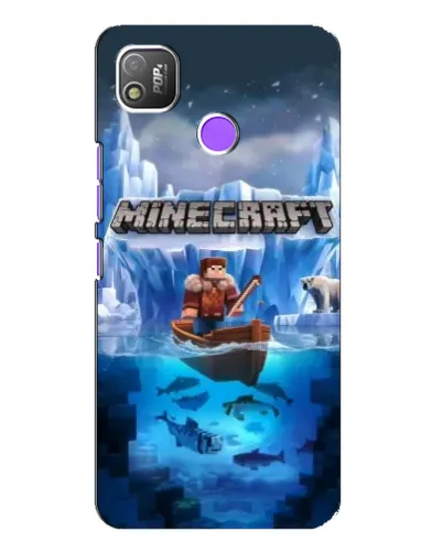 Чохол для TECNO POP 4 з картинкою «Minecraft льодянийсвіт» Чохол для TECNO POP 4 з картинкою «Minecraft льодянийсвіт»
